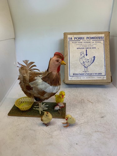 Ancien jouet poule - jouet,