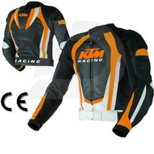 KTM 2024 Veste Motard en Cuir Courses Veste en Cuir de Motard Vestes de Moto CE