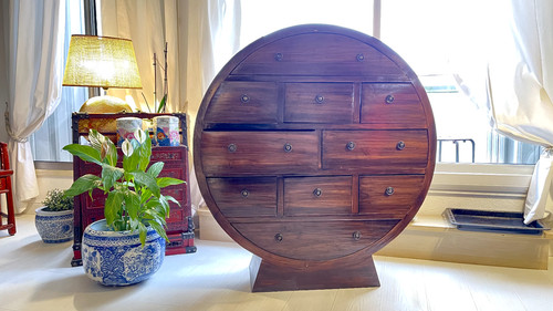 Commode ronde design - commode,