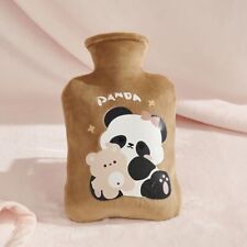 Bouillotte Eau Chaude Dessin Panda Pelluche 500 ML Bouillotte avec Housse 