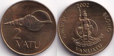 2 Vatu 2002 Vanuatu Coquillage