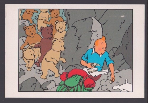 Carte postale tintin - tintin, herge