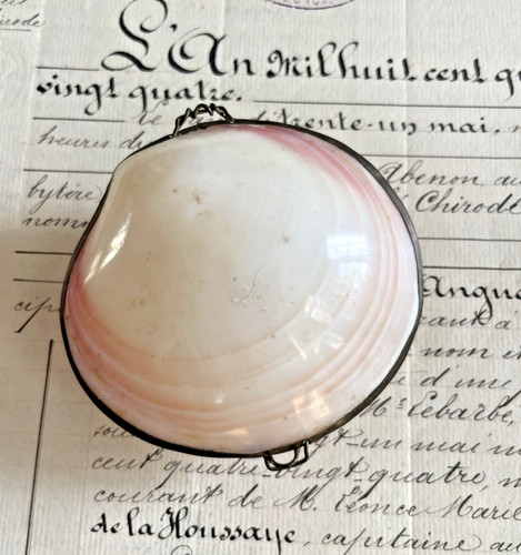 Boîte chapelet ancienne en - à,