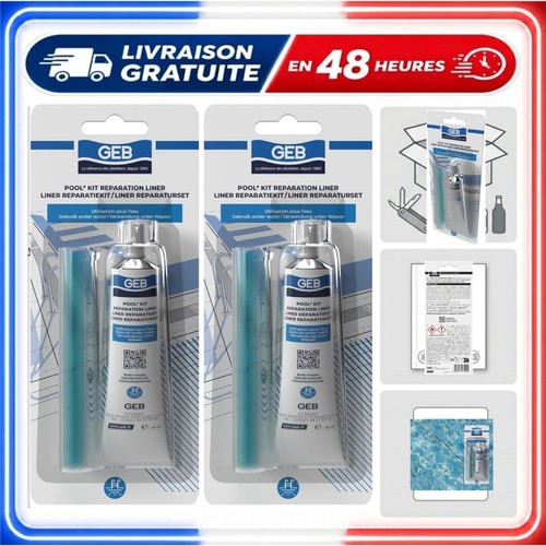 Kit réparation piscine pvc - réparation,