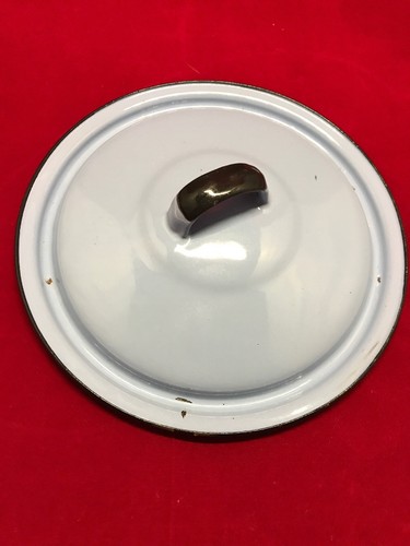 Enamelware sauce pan lid - enamelware,