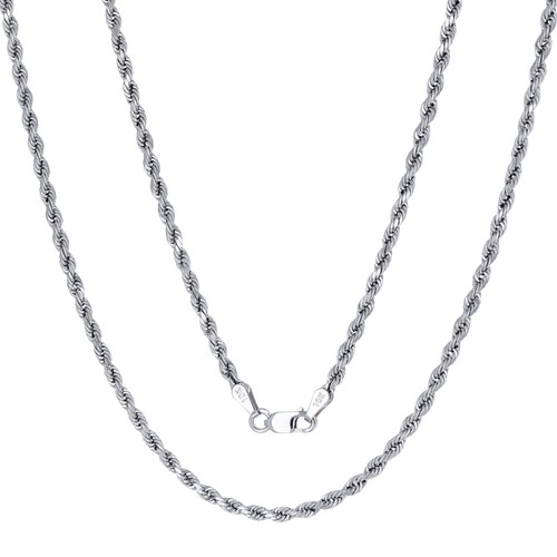 10k blanc 5mm diamant - blanc, 2.5mm