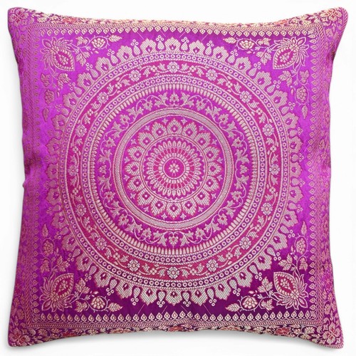 Housse coussin soie - de, en