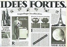ADVERTISING ADVERTISING 016 1981 RANK-XEROX photocopier (2p) strong ideas