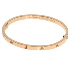 CARTIER  LOVE Bracelets SM #15 Bracelet K18 Pink Gold  Ladies [Used]