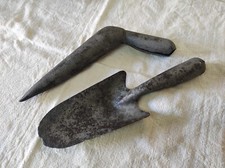 Outils de jardin Pelle + Plantoir en métal