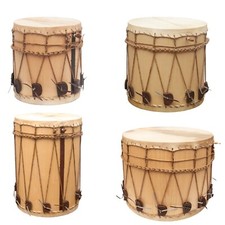 Muzikkon Tambours Médiévaux Avec Caisses Et Bâtons - Tambour Médiéval De Marche