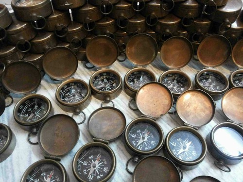 Boussole ancienne laiton - , lot