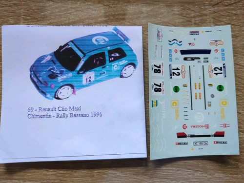 Decalc renault clio maxi - decalc, 1/43