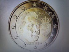 Pièce 2 euros commémorative neuve UNC Luxembourg 2010 grand duc Henri