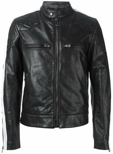 Blouson moto cuir - blouson, de