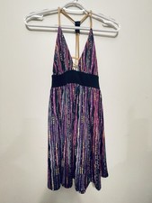 COOGI Ruched Black Mini Dress