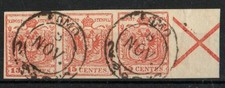1850 LOMBARD VENETO CROSS STRIP S.ANDREA PRODUCTION "FOURNIER" USED RR SPL