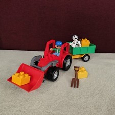 Lego Duplo 5647 - Le tracteur avec chargeur Frontal - Complet - Ferme