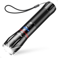 Lampe Torche LED Rechargeable,2000LM Lampe de Poche LED Ultra Puissante, Torche