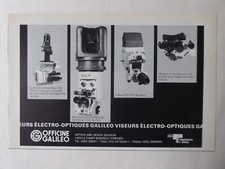 9/1986 PUB OFFICINE GALILEO EPISCOPE VISEUR ELECTRO-OPTIQUE CHAR FRENCH AD
