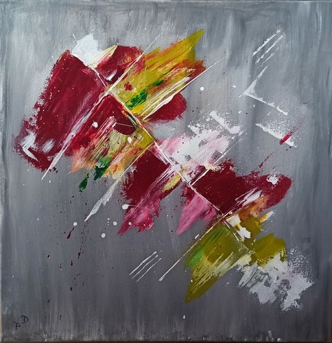 Tableau abstrait peinture - tableau, abstrait,