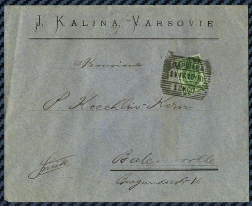 Lettre varsovie pologne - -=,