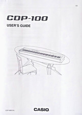 Casio CDP-100 Digital Piano Electronic Keyboard User's Guide Owner's Manual Book