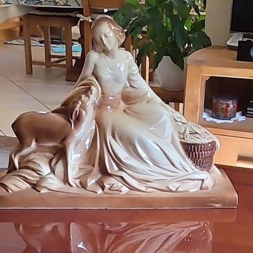 Statue céramique émaillée - céramique,