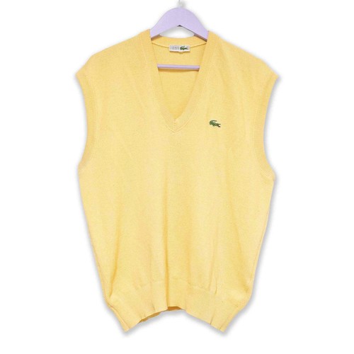 Gilet lacoste vintage - vintage, jaune