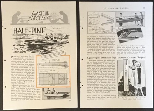 Inboard powered sea sled - 9',