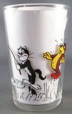 Pif Gadget - Glass Amora Pif Ice Skates & Hercules Fishing