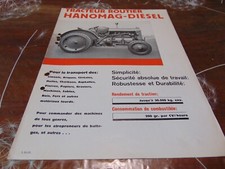 HANOMAG diesel tractor unit brochure in French