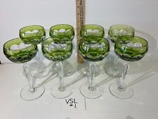 Val St Lambert Set if 8 glasses