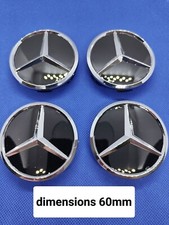 Lot 4 Cache Moyeu 60mm Noir