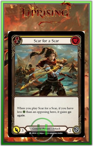 Scar for - for, yellow