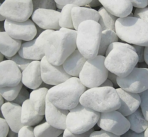 Galets marbre blanc carrara - galets,
