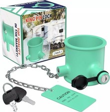RV Trailer or Boat, Fifth Wheel Security Lock for 2" KING PINS (with 2 keys)