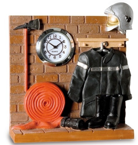 Déco pompiers horloge style - horloge,