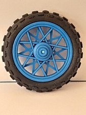 Playmobil Cross Trial Stuntschow Motorcycle Wheel Rim & Tire