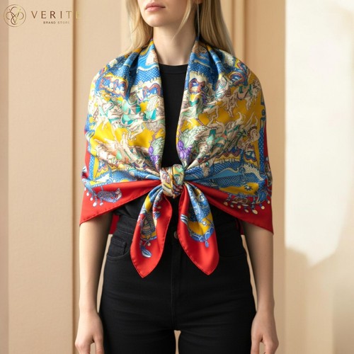 Rare vintage foulard soie - en,