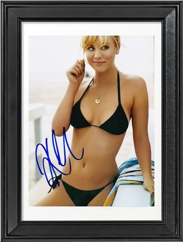 Kaley cuoco autographe avec - cuoco,