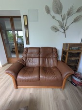 Canapé Cuir 2 Places Marron