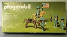 Vintage Playmobil No. 060 Cavalry Deluxe Set 1977 Original Box (missing bucket)