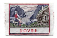 Dovre Norway Norge Vintage Woven Travel Souvenir Patch Folk Dress Fjord Cabin