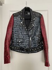 Christian Benner Custom Distressed Leather Punk Rock Moto Limited Jacket