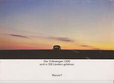 Brochure VW Volkswagen Beetle Beetle Cox Cabriolet 1200 January 1965 153.009.00