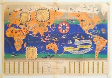 Affiche Planisphère CHOCOLAT