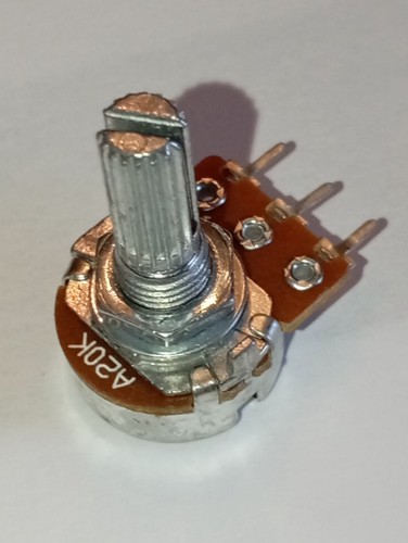 Potentiomètre log axe - k,
