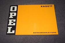 Operating Instructions Manual Opel Kadett C 10/1973 Mint/Unused