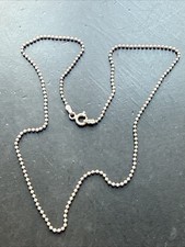 Très Beau Collier Chaîne En Argent Massif 925 Maille Art Nouveau deco boule